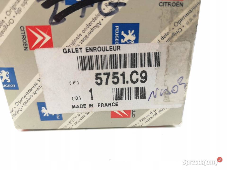 ROLKA PASKA KLINOWEGO CITROEN C3 C4 DS4 14 16 OE lubelskie sprzedam