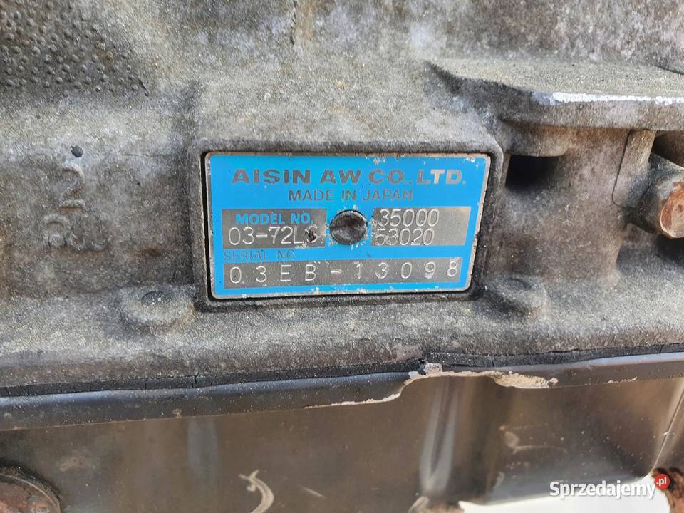 Lexus IS200 20 VVTI SKRZYNIA BIEGÓW 3500053020 Części samochodowe Rudka