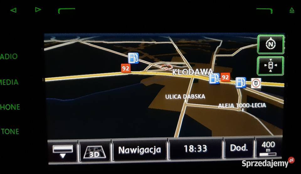 VW RNS510 Skoda Columbus Mapy 2019 Polski język Kłodawa