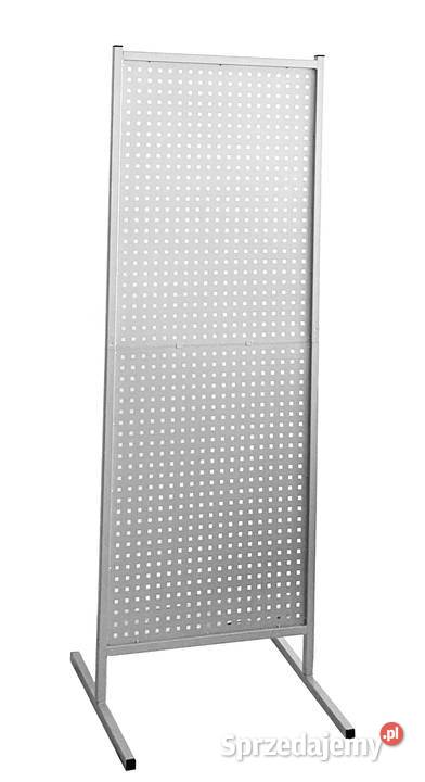 Stojak z blachy perforowanej parawan na magnesy