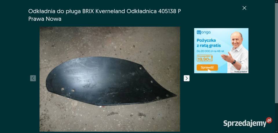 Odkładnia do pługa BRIX Kverneland Odkładnica