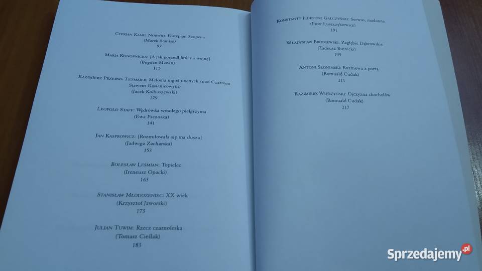 Poezja polska romantyzmu do dwudziestolecia Gdańsk sprzedam
