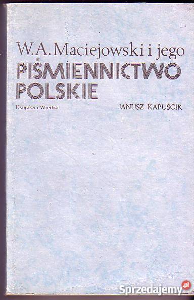 2306 WA MACIEJOWSKI I JEGO PIŚMIENNICTWO POLSKIE Czyrna