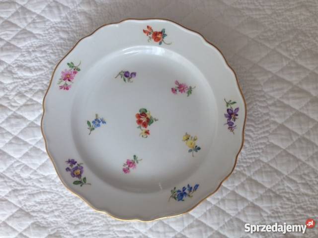 Talerzyk deserowy Miśniasygnatura Porcelana i szkło Warszawa
