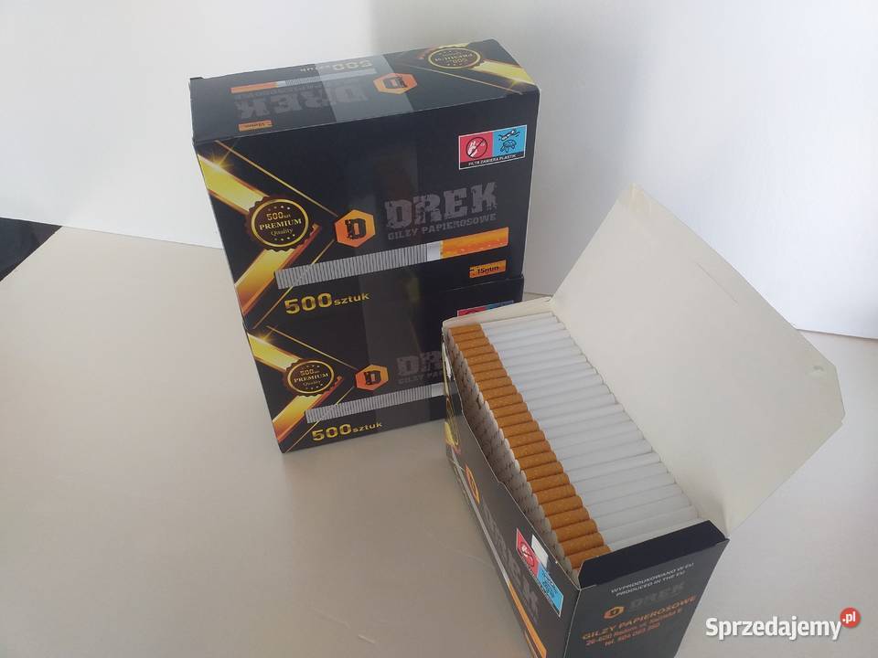 Gilzy Papierosowe DREK 500 24 kartony 2760 Radom