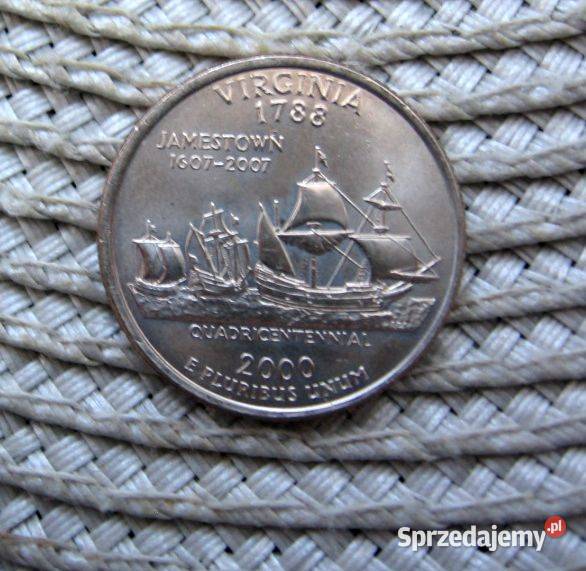 USA 25 Cent 2000r D Stany USA Virginia