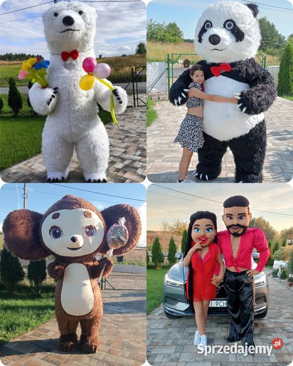 Żywa maskotka Biały Miś Luksus Panda Pluszowy