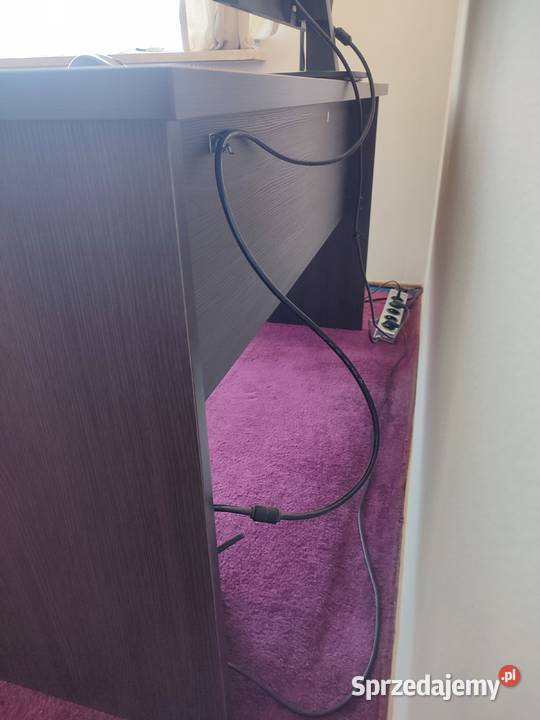 Solidne stabilne duże biurko 140x70 wenge Warszawa