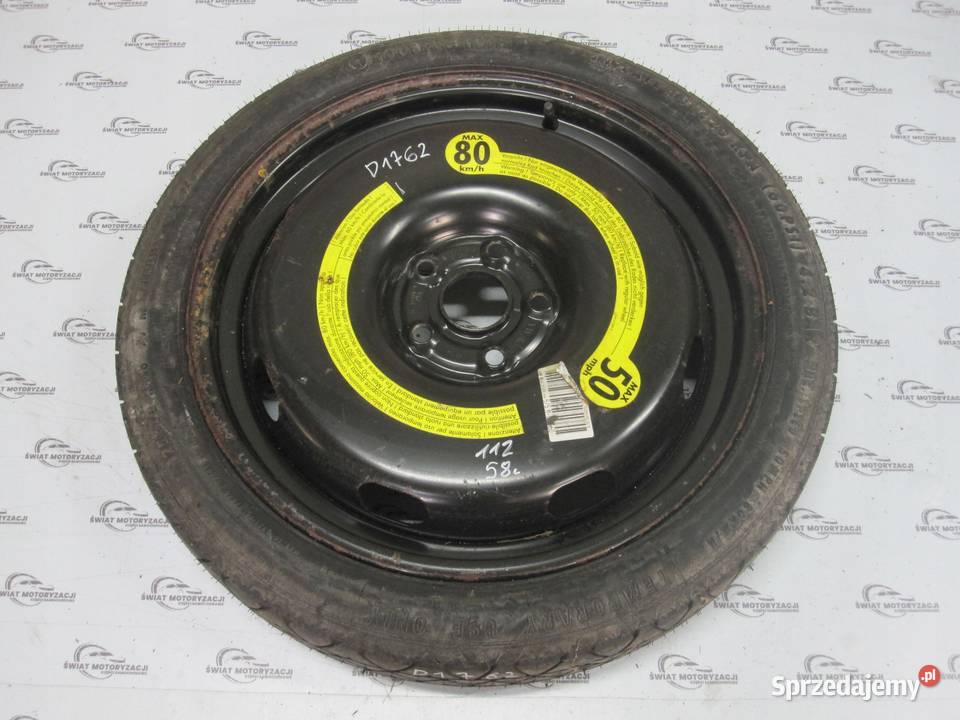 AUDI A3 8P GOLF V VI koło dojazdowe 1257018 99M Koła dojazdowe sprzedam