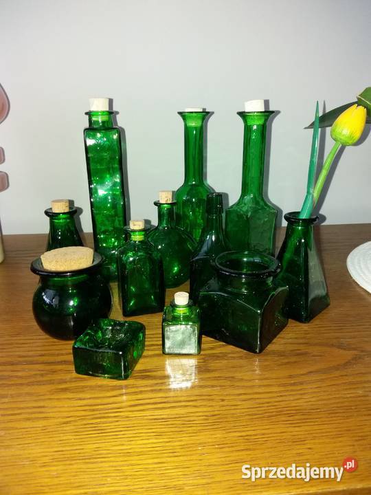 Zestaw kolorowego szkła z lat 90 dolnośląskie Wrocław sprzedam