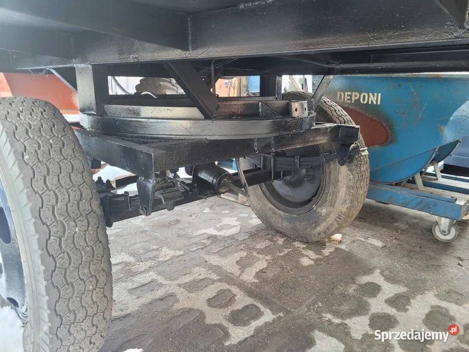 Przyczepa dwuosiowa D44 3tonowa burtowe łódzkie Koluszki