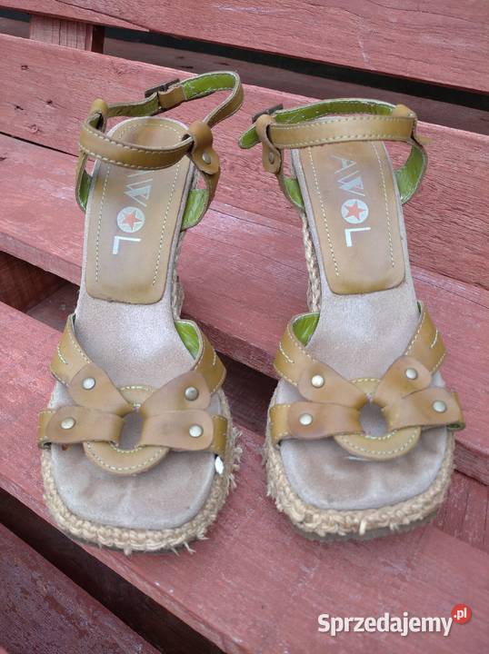 Buty sandały na koturnie 36 Sandały i klapki wielkopolskie Gniezno sprzedam