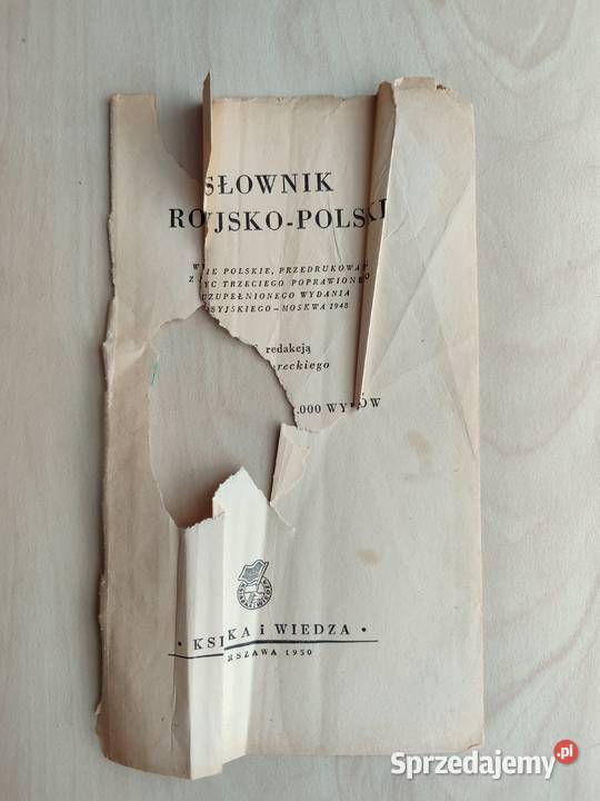 Słownik rosyjskopolski 1950 r Dworecki PRL