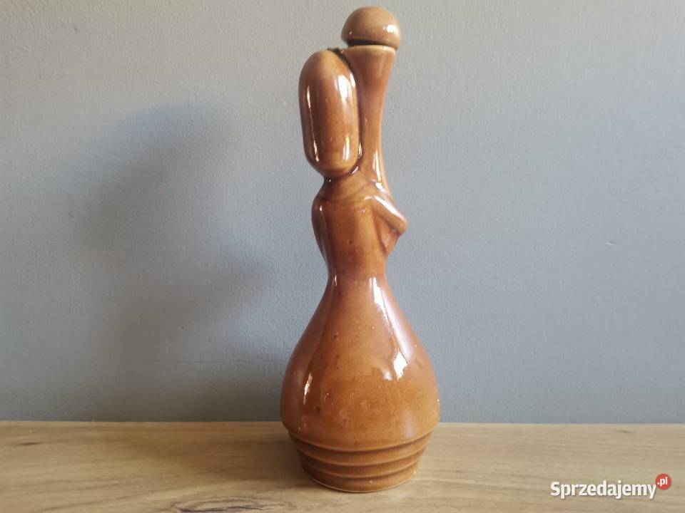 Stara butelka figurka karafka ceramika design Katowice sprzedam