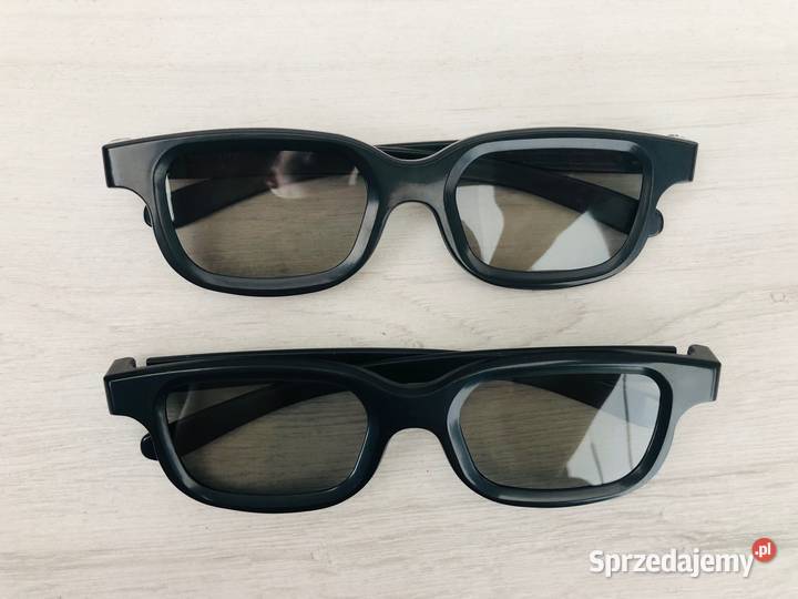 NOWE okulary 3D czarne kino uniwersalne
