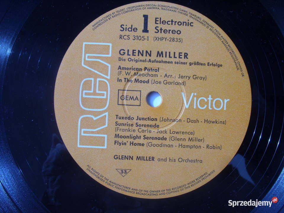 Jazz lp GLENN MILLER HIS ORCHESTRA 2 PLYTY dolnośląskie Wołów