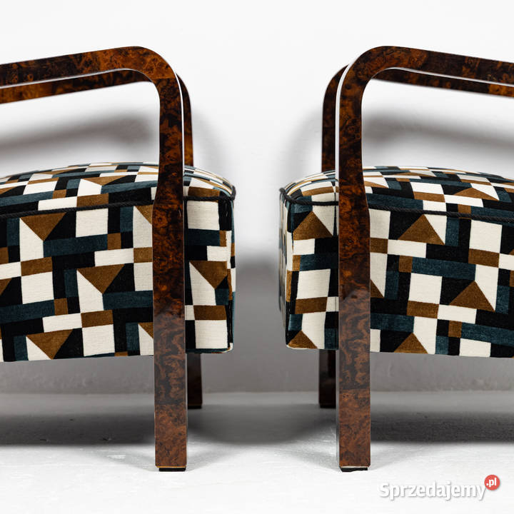 Para foteli Art Deco Modernizm Designe Polska Swarzędz
