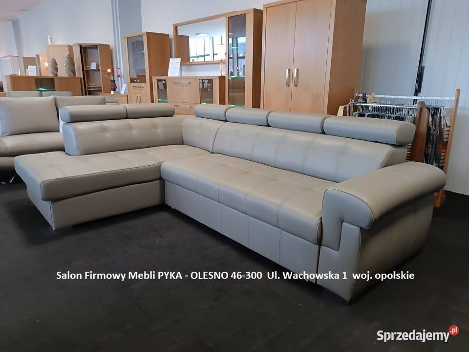 Nowy Narożnik ATLANTA 280x190 100 SKÓRA Kolor do Olesno