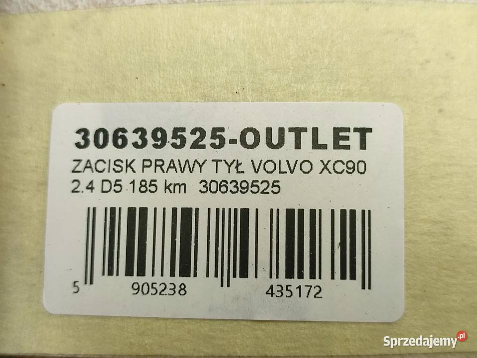 ZACISK HAMULCOWY PRAWY TYŁ VOLVO XC90 I 275 2002 osobowe lubelskie sprzedam