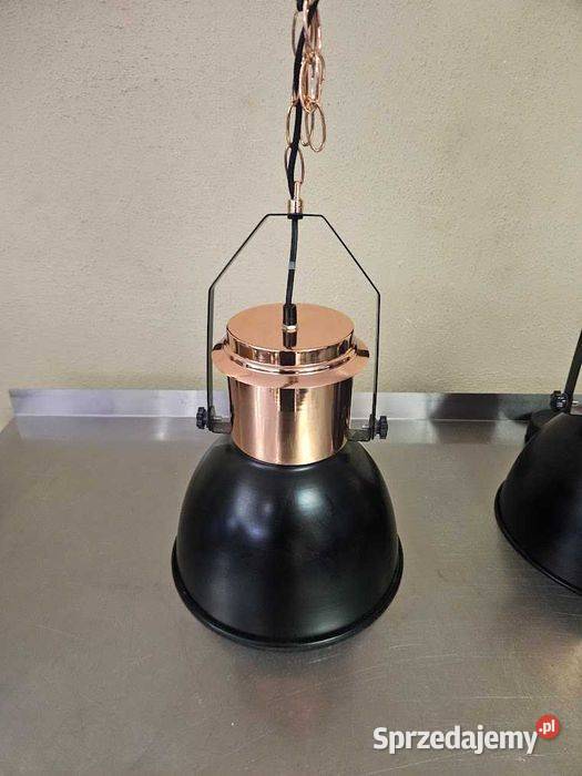 Industrialna lampa wisząca Globo miedź i matowa Góra