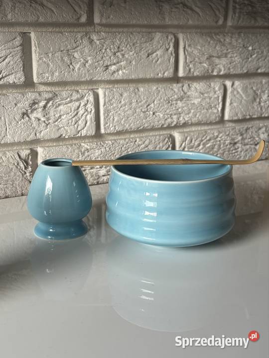 Niebieski zestaw do matcha 4 elementy Gdańsk