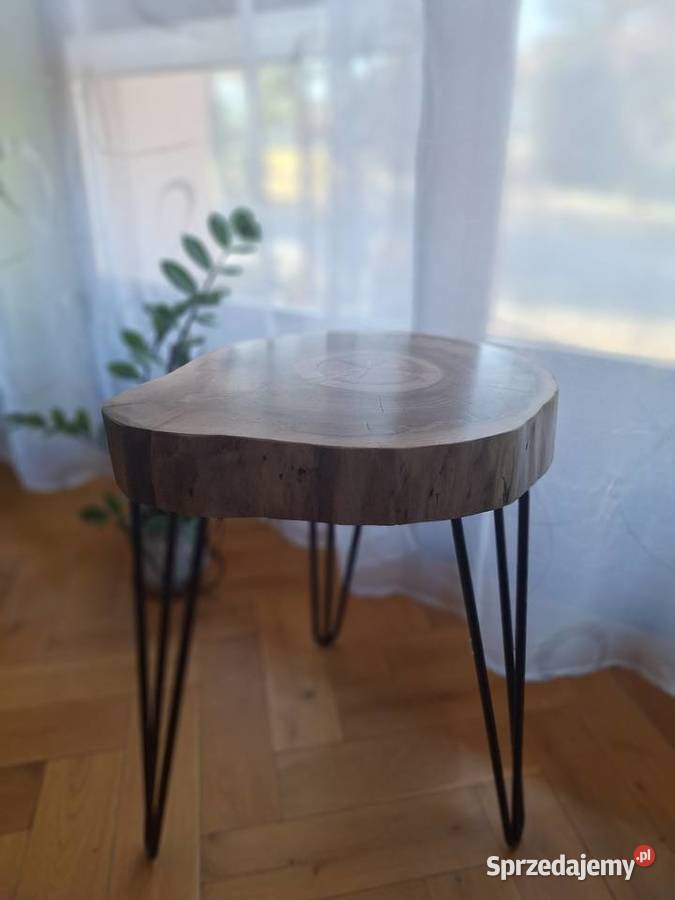 Stolik kawowy z plastra orzech włoski 8cm podkarpackie Strzyżów