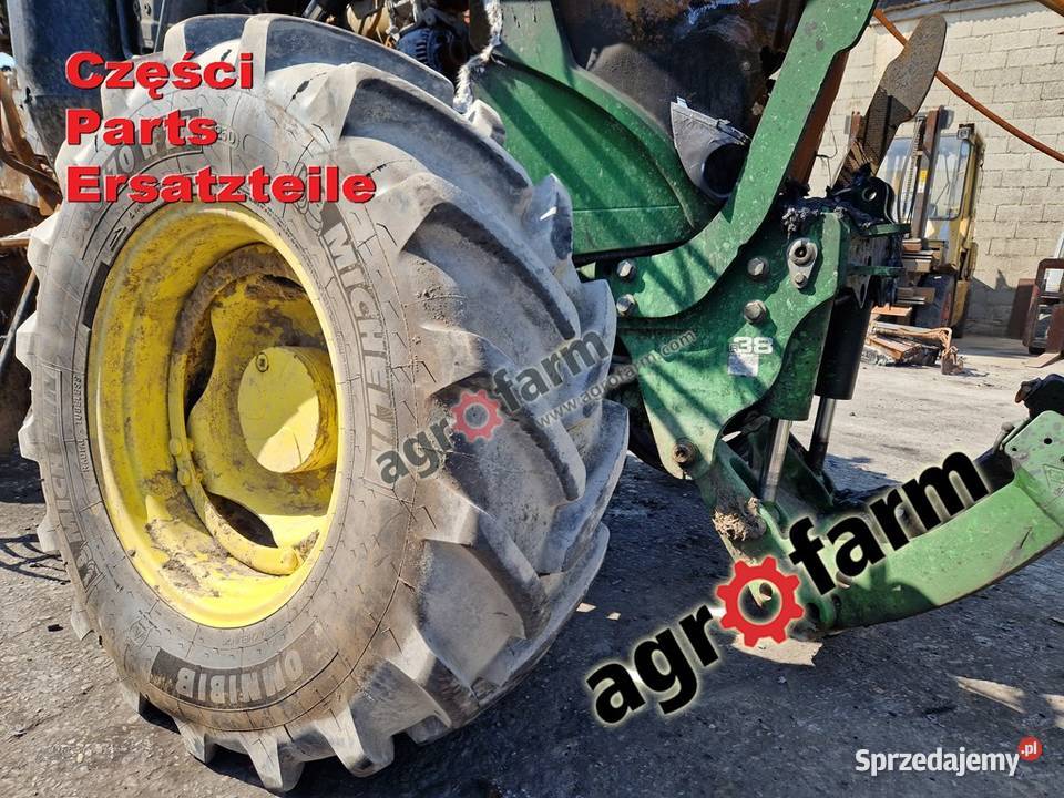 John Deere 6105MC części skrzynia biegów silnik Byków