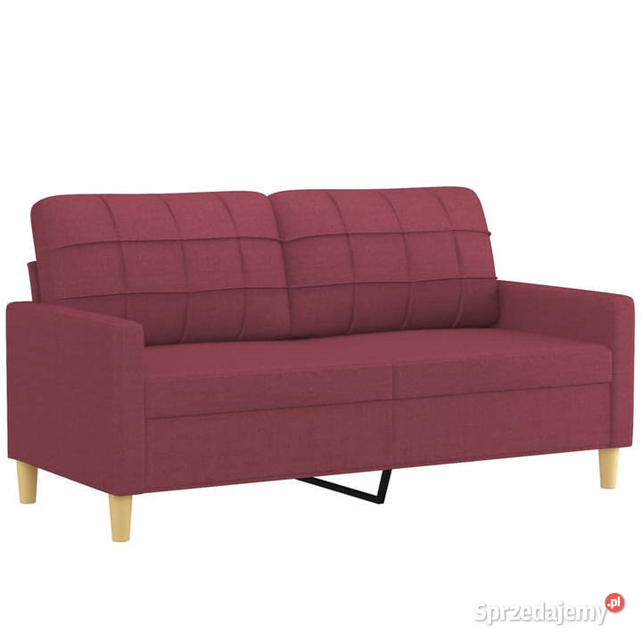 2osobowa sofa z poduszkami winna czerwień 140 Sofy i kanapy mazowieckie Warszawa