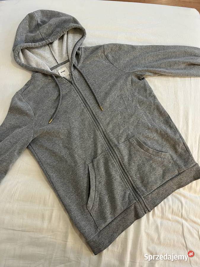Sweter bluza z kapturem rozsuwana szara sinsay sprzedam