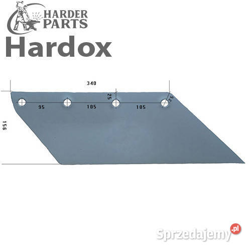 Lemiesz 300hektarów HARDOX 18122P części do nieuszkodzony