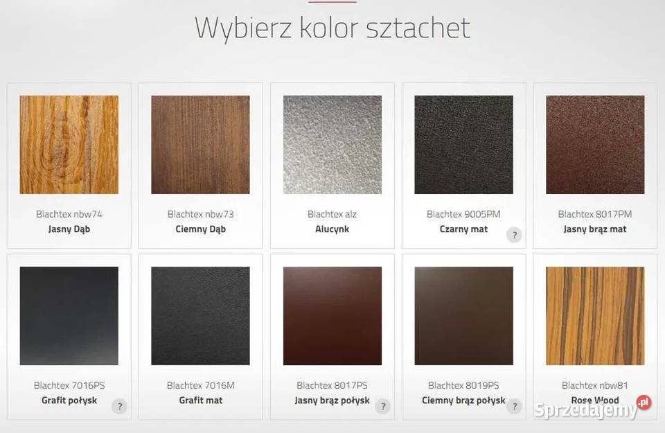 Sztachety Metalowe Blachtex Klęczany 1 i 2 podkarpackie Krosno