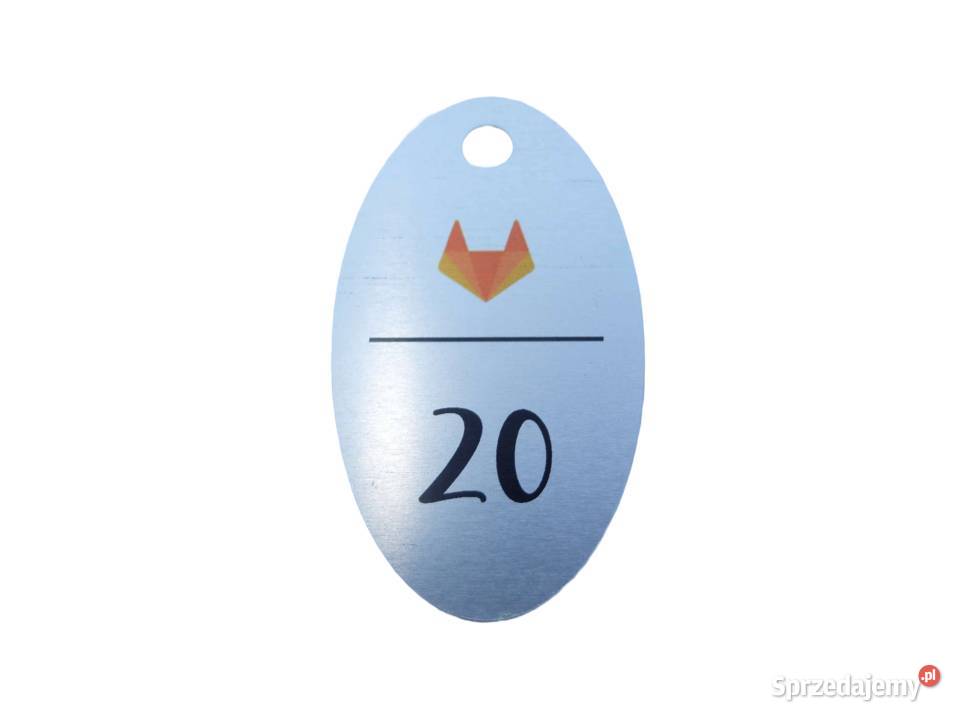 Breloczek metalowy do kluczy numerek do szatni mazowieckie Chynów