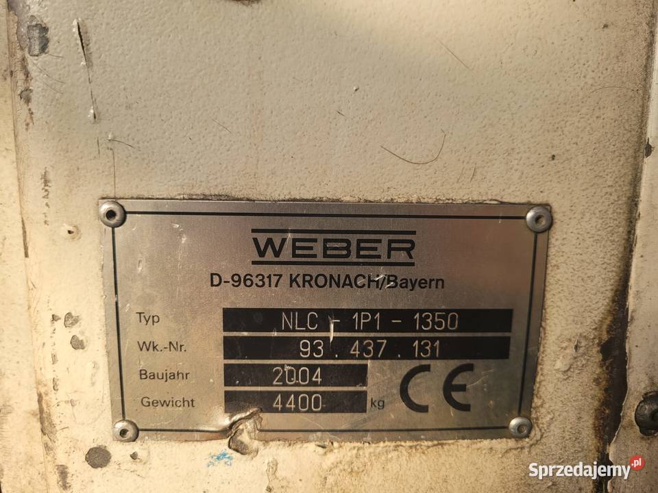 Gratowarka WEBER D96317 gradowarka polerka Grębocin