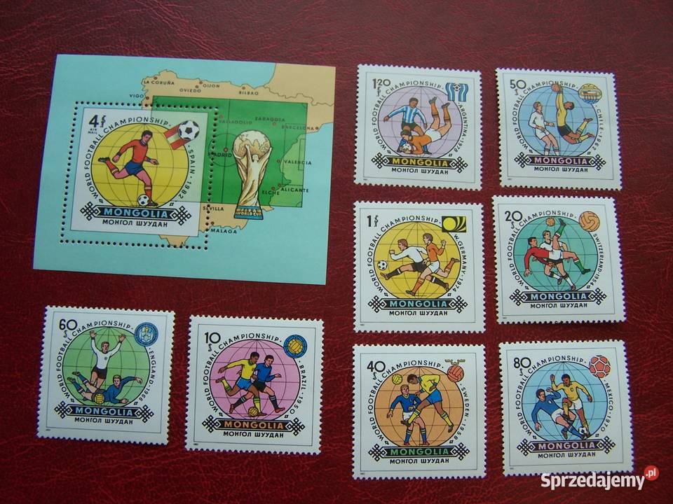 Mongolia 1982 MNH Mi 146774 Sport Piłka nożna śląskie Tychy