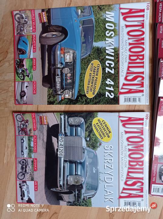 Sprzedam miesięcznik Automobilista bród 101 do Konin sprzedam