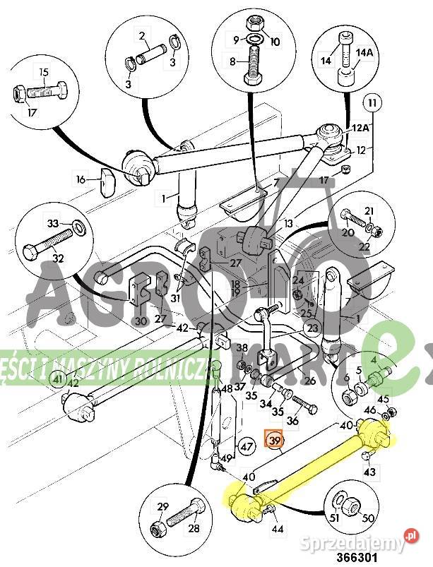 47700700 47700700 DRĄŻEK RH JCB Wichrów