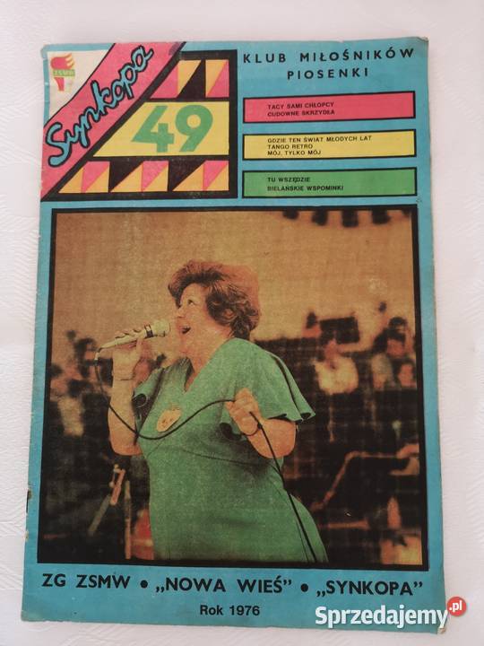 Czasopismo Synkopa 1976 Pozostałe Pabianice