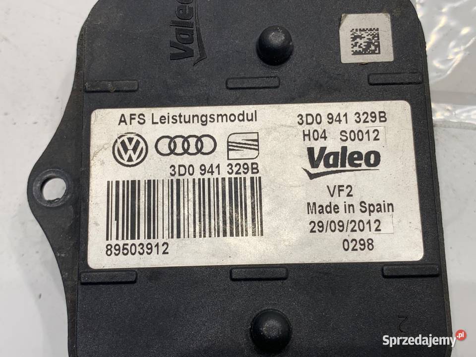 MODUŁ SKRĘTU REFLEKTORA VW PASSAT B7 3D0941329B osobowe Czujniki i sterowniki świateł