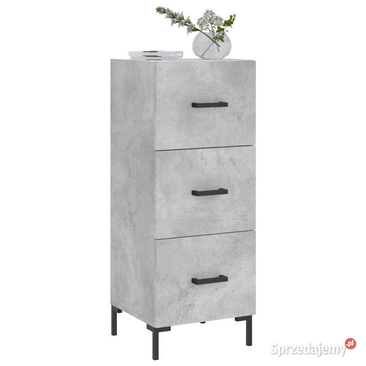 Szafka szarość betonu 345x34x90 materiał Warszawa