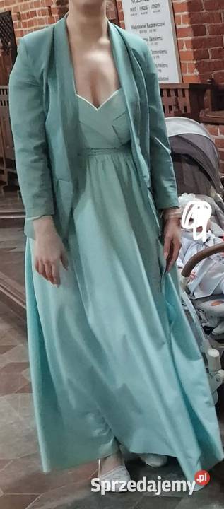 Piękna długa suknia na ramiączkach Spódnice i sukienki Warszawa sprzedam
