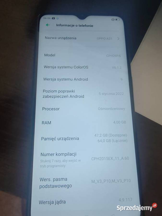 Telefon Oppo A31 podkarpackie Łańcut