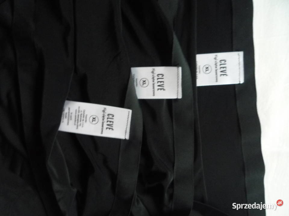 3 sztuki Cleve 42XL Majtki bezszwowe Czarne Szczecin