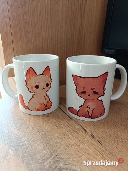 Kubek do kawy plus kubek do herbaty kot koty łódzkie