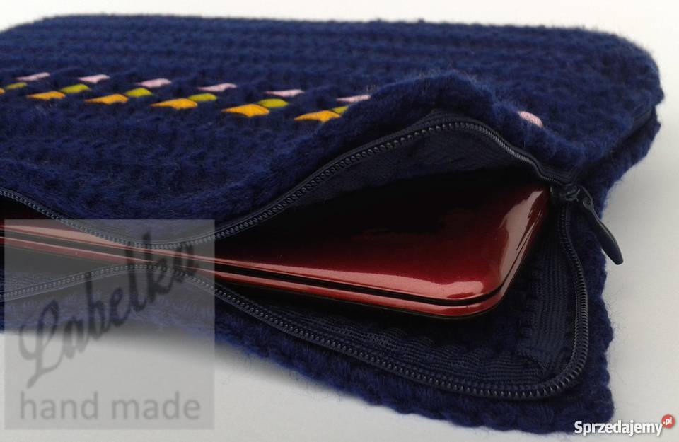 Pokrowiec etui granatowy na laptop ręcznie torby i pokrowce