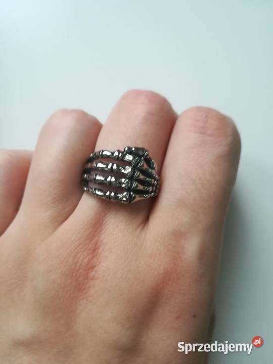 Pierścionek stal 316l kości