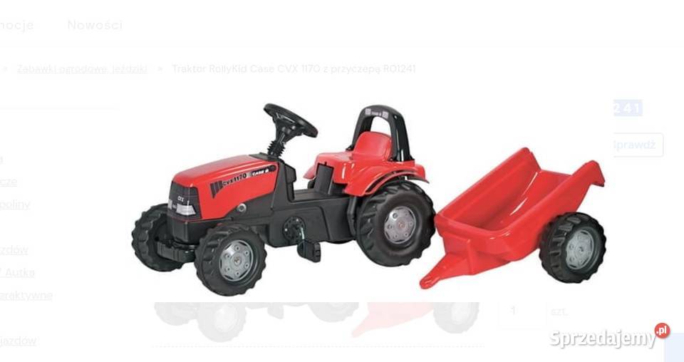Traktor RollyKid Case CVX 1170 z przyczepą Przasnysz