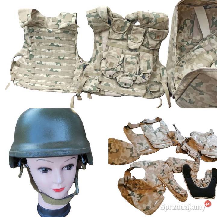 Kamizelka wojskowa KWM01 HEŁM WZ 2005 komplet Militaria