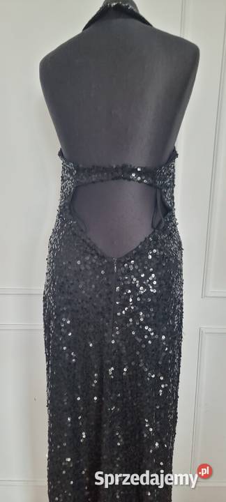 Sprzedam czarną cekinową sukienkę rozmiar 3840 Białystok sprzedam