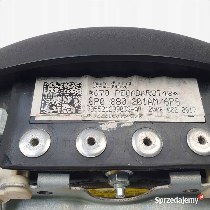 PODUSZKA POWIETRZNA KIEROWCY Airbag AUDI A3 8P Poduszki powietrzne Części samochodowe Chełm