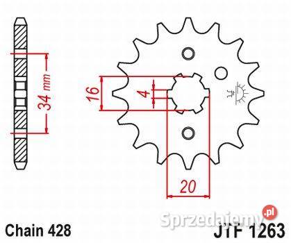 Zębatka przednia JTF126314 świętokrzyskie sprzedam